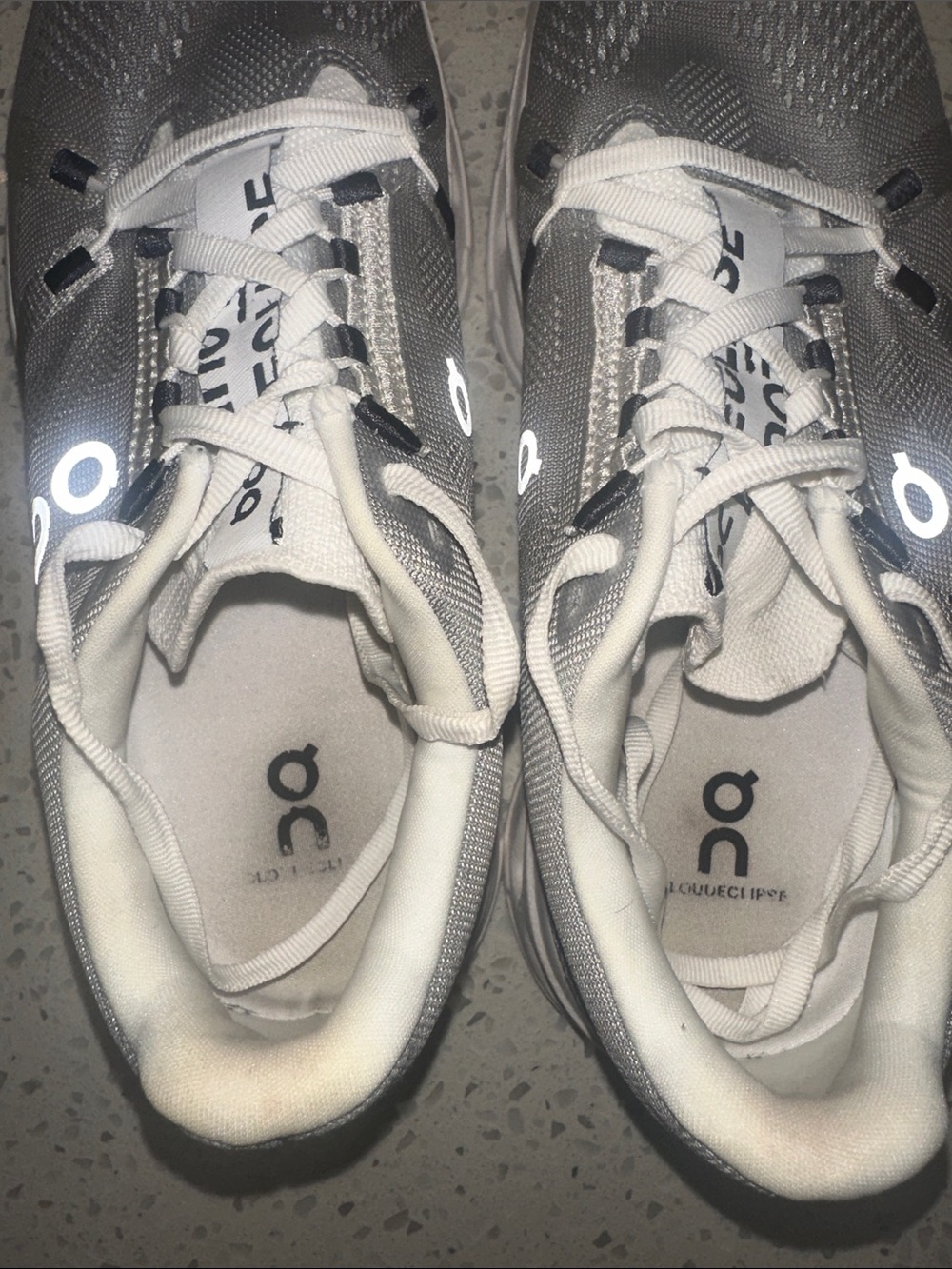 ON Eclipse Cloud Sneakers Alloy White Womens 8.5 - Picture 6 of 9